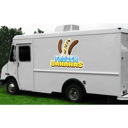 Signmission Safety Sign, 9 in Height, Vinyl, 6 in Length, Frozen Bananas, D-DC-12-Frozen Bananas D-DC-12-Frozen Bananas